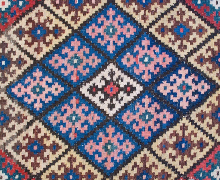 20ième siècle Antique tapis Kilim Bakhtiari en vente