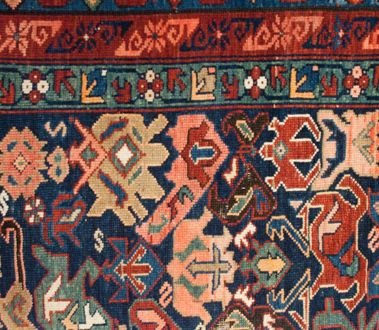 19th Century Kareback Rug In Excellent Condition For Sale In Chicago, IL