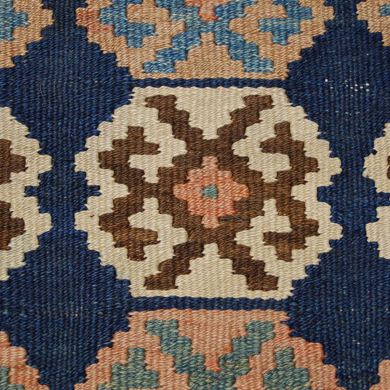 Mid-20th Century Antique Qazvin Kilim Runner For Sale