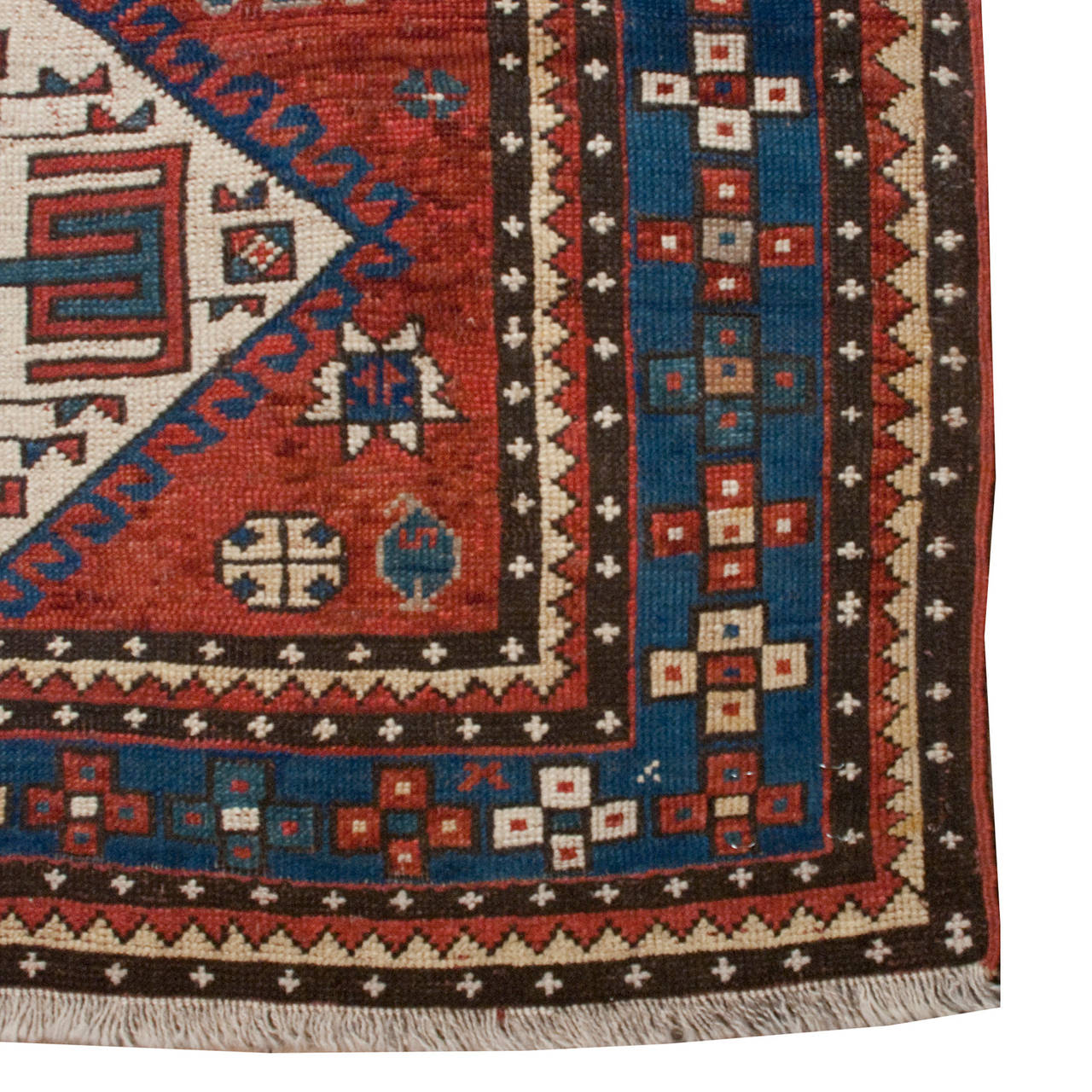 19th Century Kazak Rug In Excellent Condition For Sale In Chicago, IL