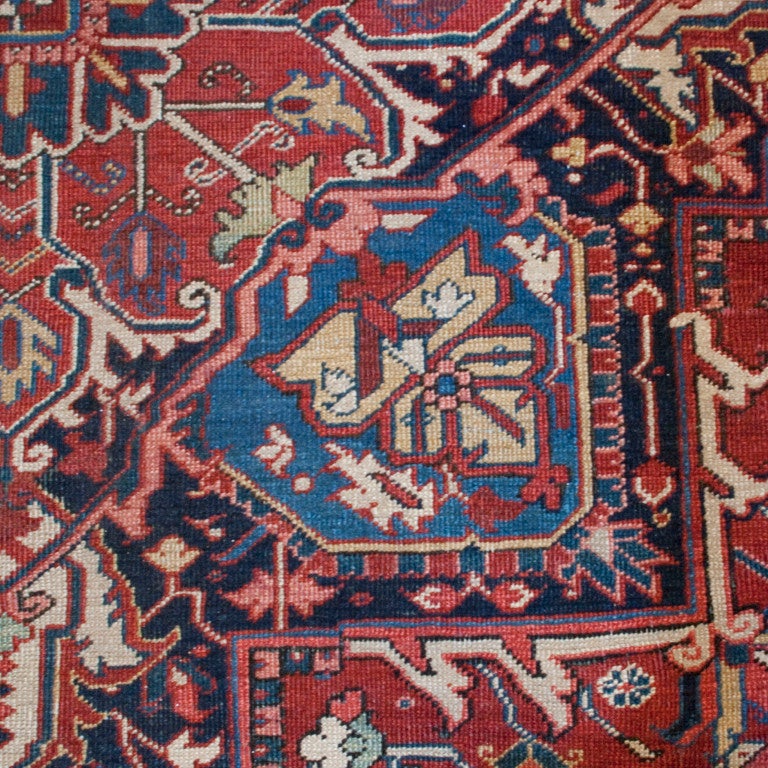 Vegetable Dyed Early 20th Century Heriz Carpet