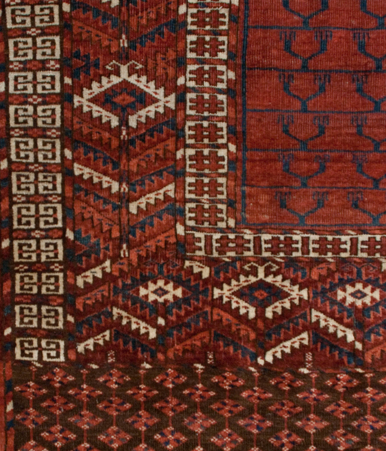 Asian 19th Century Turkmen Prayer Rug For Sale