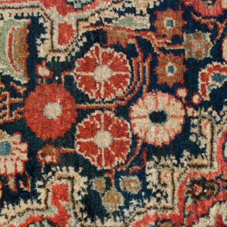 Vegetable Dyed Antique Malayer Carpet Runner For Sale