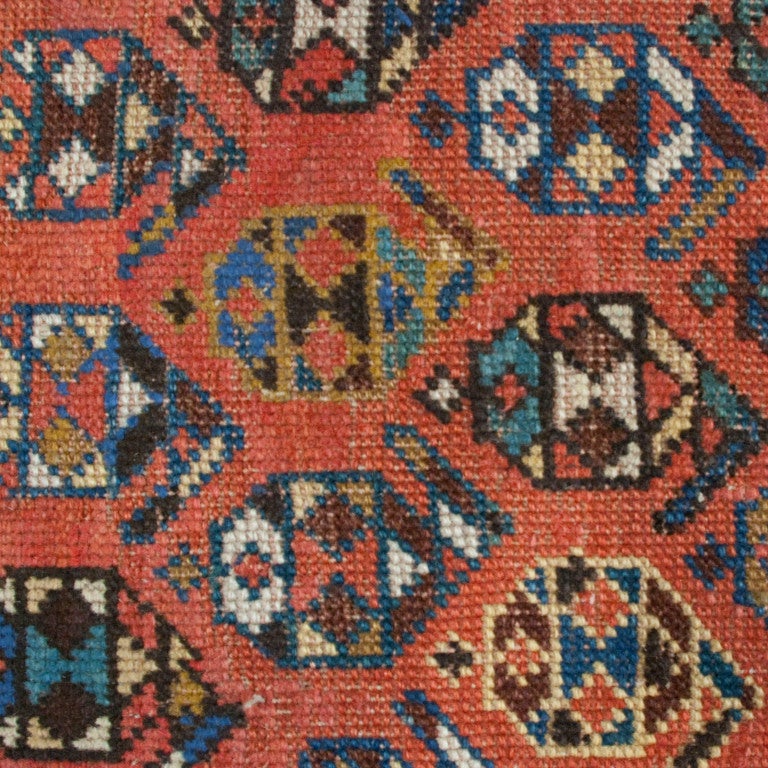Antique Ganjeh Carpet Runner In Excellent Condition For Sale In Chicago, IL
