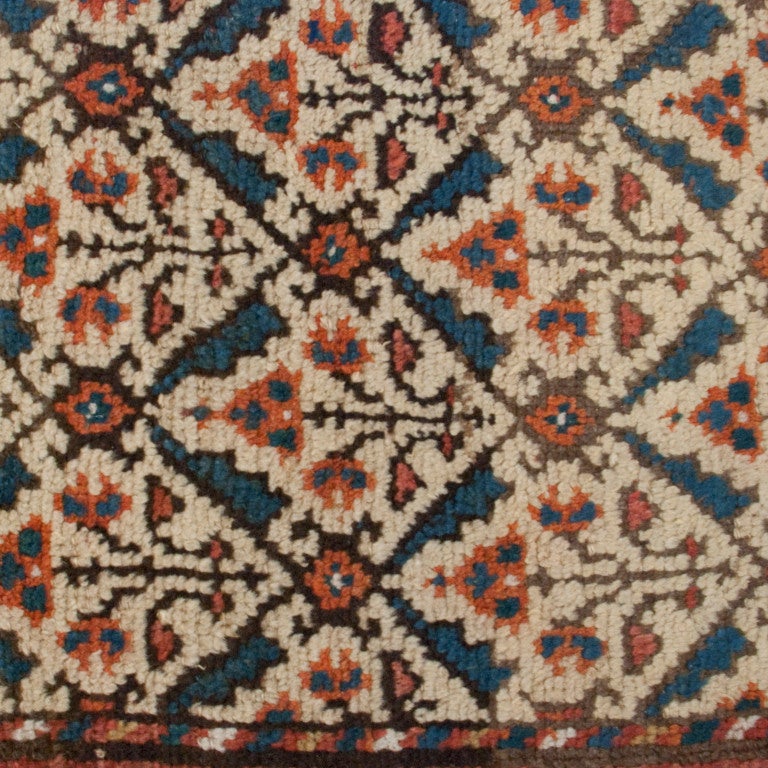 Vegetable Dyed Early 20th Century Malayer Carpet Runner For Sale