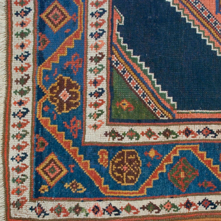 Wool Early 20th Century Persian Azeri Carpet For Sale
