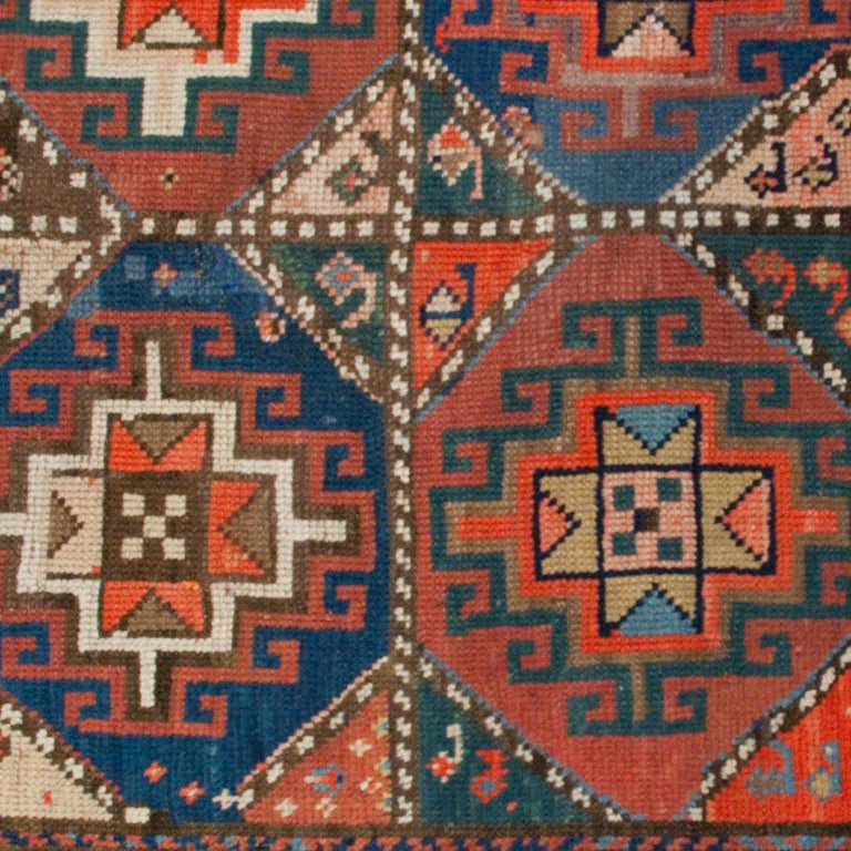 Alfombra Moghan del siglo XIX Caucásico en venta