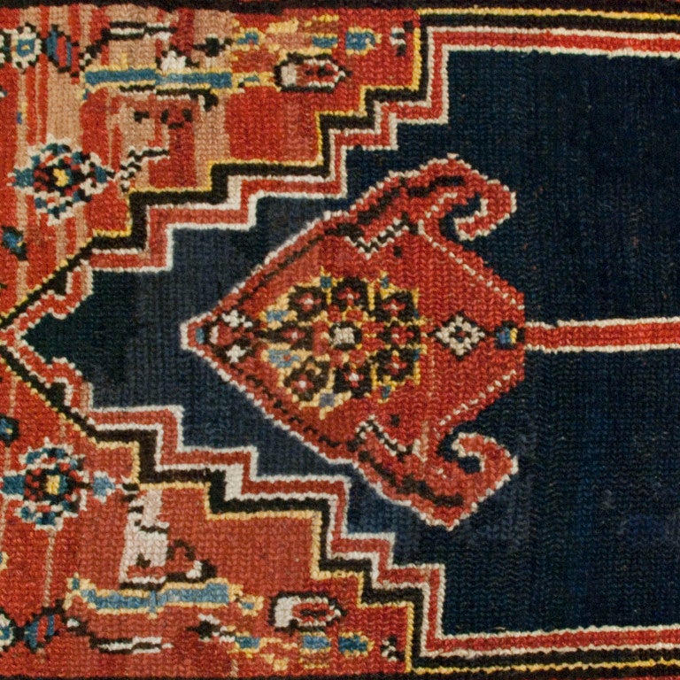 Vegetable Dyed 19th Century Lori Carpet Runner For Sale