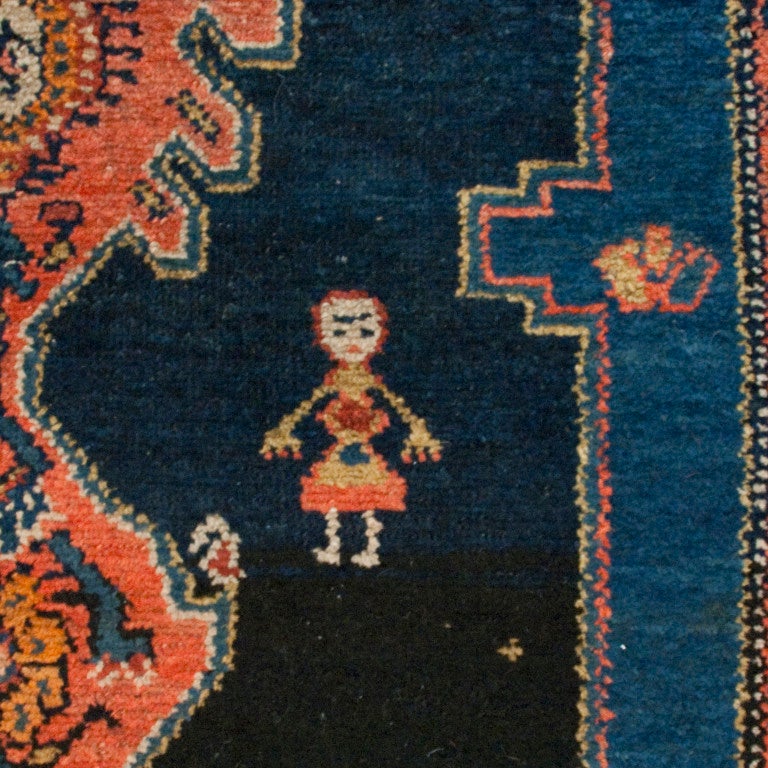 19th Century Persian Zanjan Carpet Runner In Excellent Condition For Sale In Chicago, IL