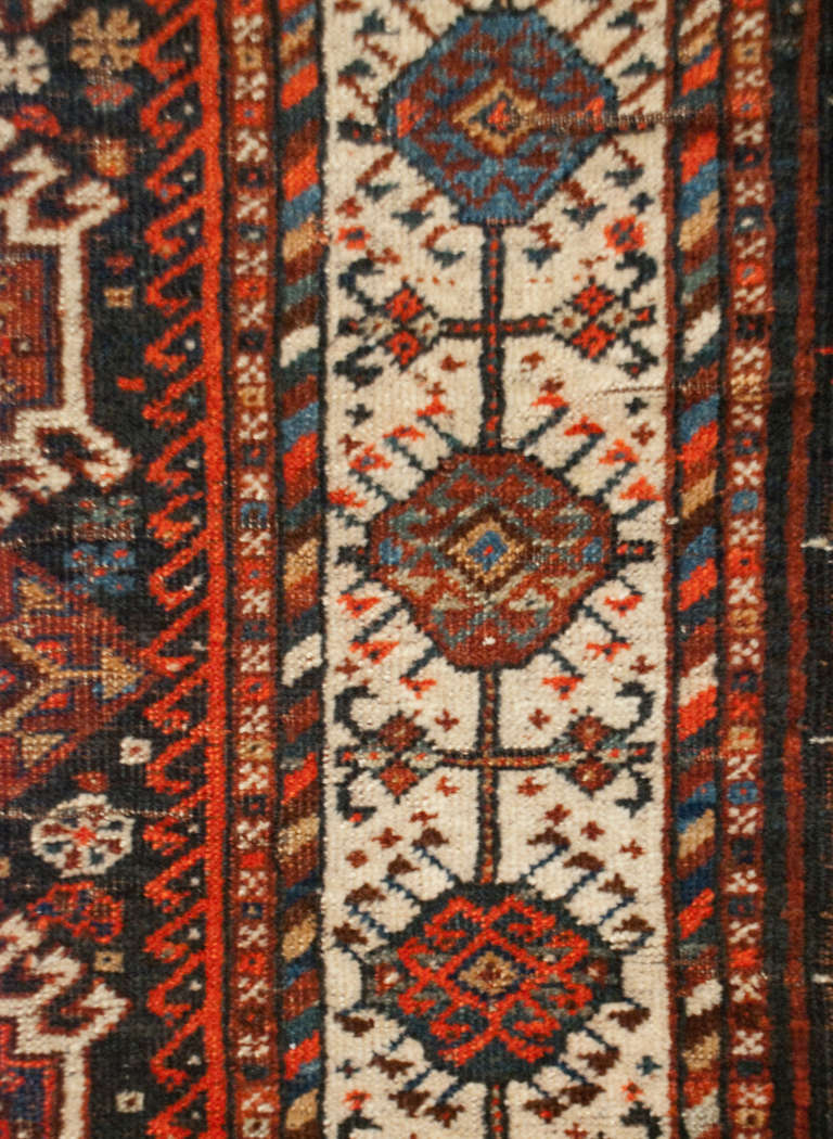Wool Early 20th Century Qashqai Runner