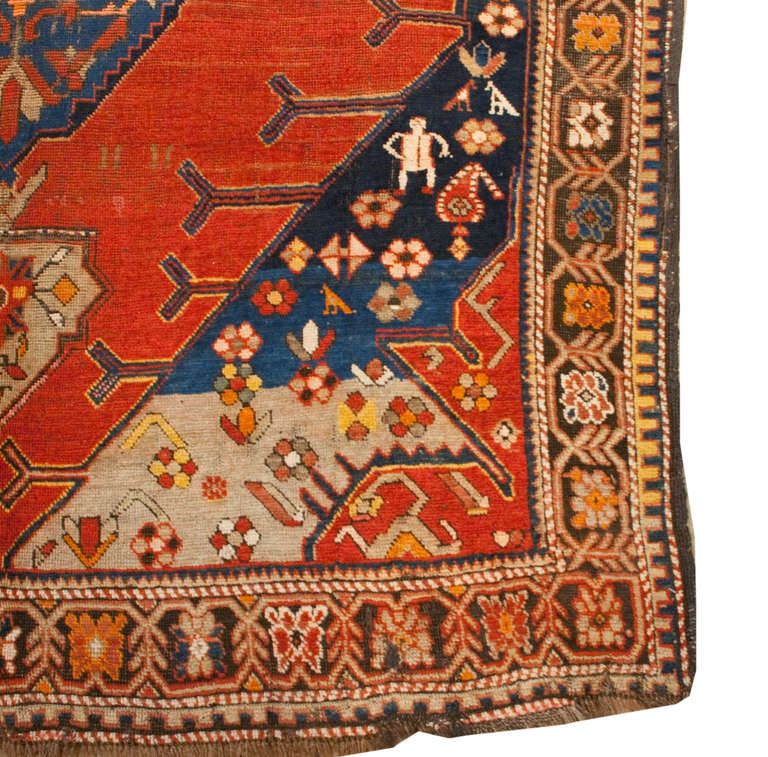 Mid-19th Century Kareback Rug In Excellent Condition In Chicago, IL
