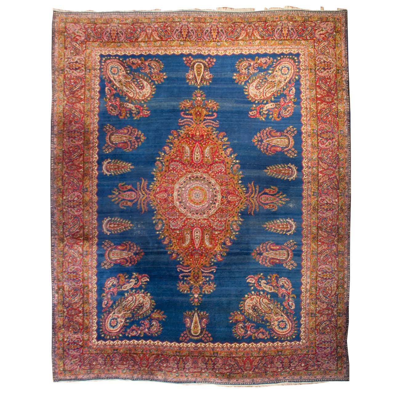 Early 20th Century Kirman Rug For Sale at 1stDibs