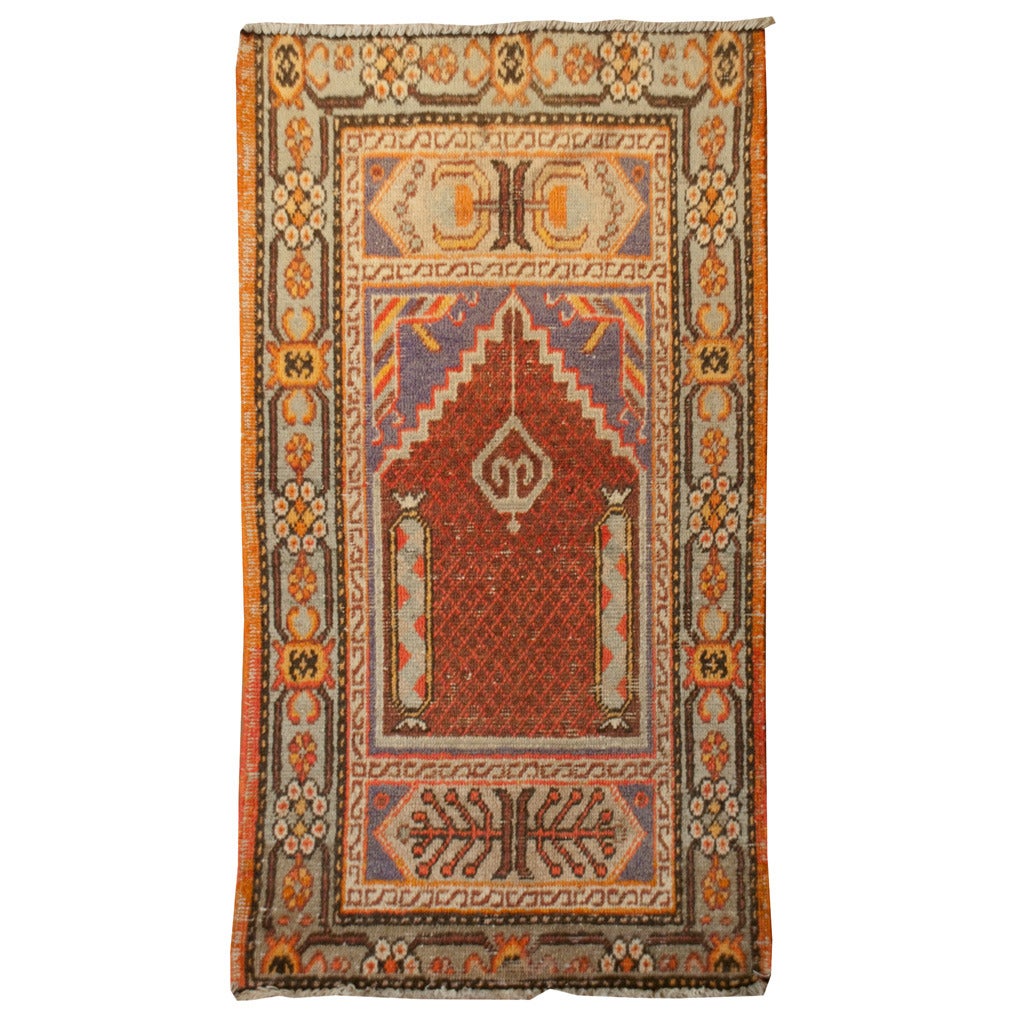 Early 20th Century Khotan Prayer Rug For Sale