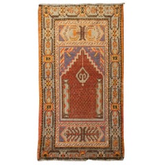 Antique Early 20th Century Khotan Prayer Rug