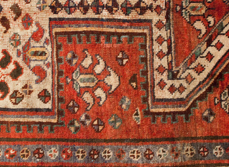 Wool Early 20th Century Kurdish Rug For Sale