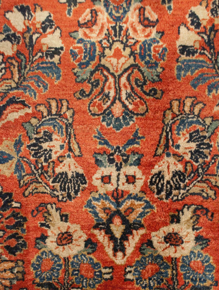 Wool Early 20th Century Persian Sarouk Runner For Sale