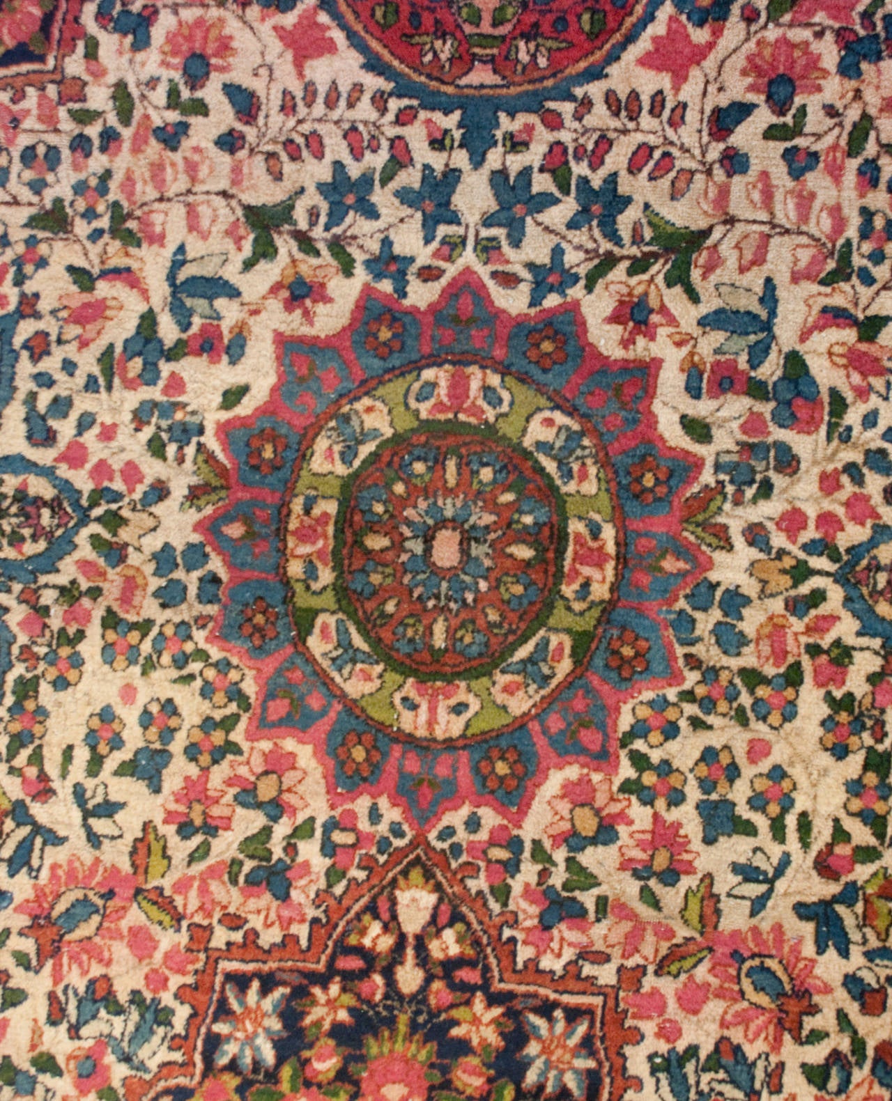 Vegetable Dyed Early 20th Century Kirman Rug For Sale