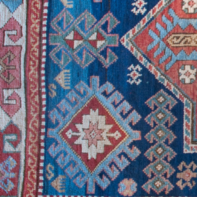 Vegetable Dyed 19th Century Kazak Carpet Runner For Sale