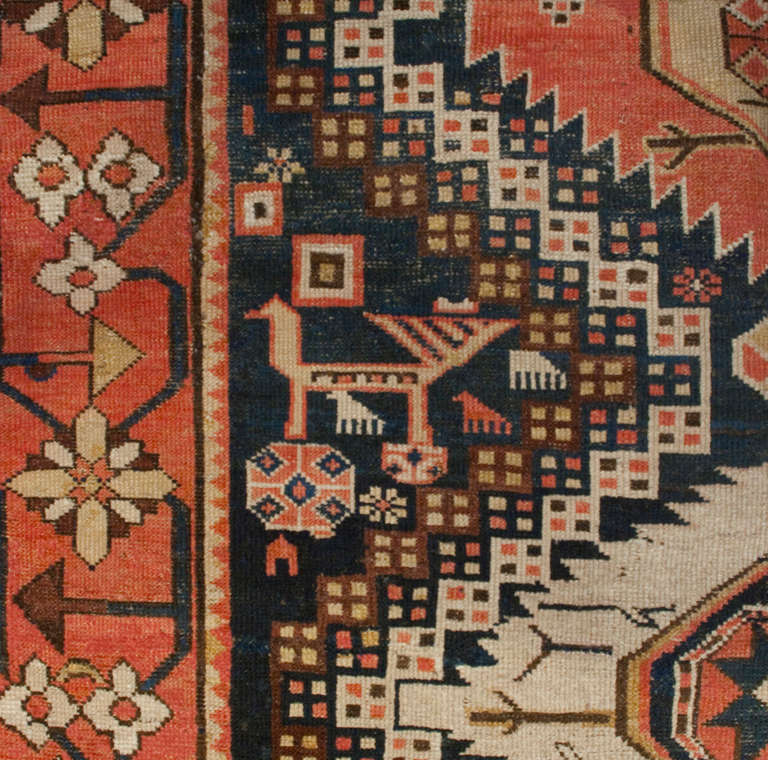 Wool Early 20th Century Karabaugh Rug For Sale