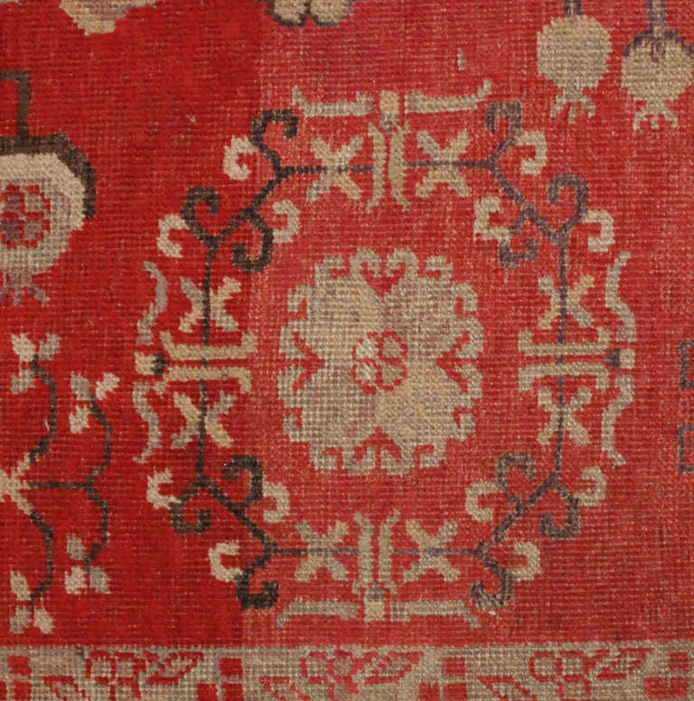 Chinese Antique Khotan Rug For Sale
