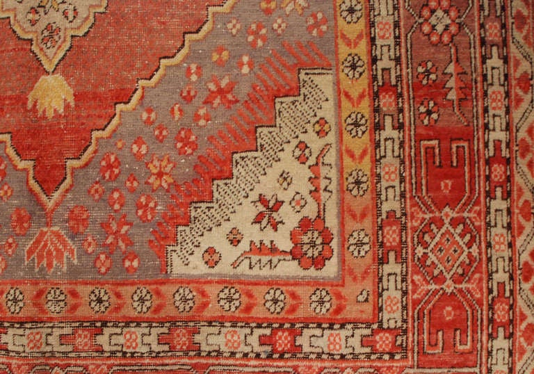 Chinese Antique Central Asian Samarkand Rug For Sale