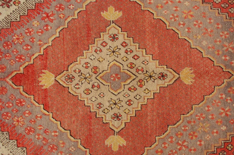 Tapis Samarkand ancien d'Asie centrale Excellent état - En vente à Chicago, IL