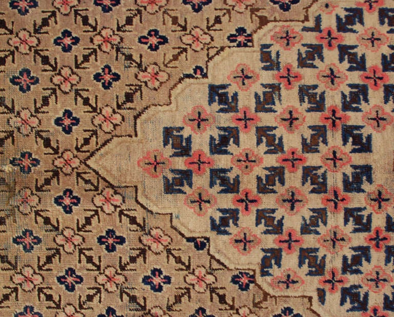 20th Century Antique Central Asian Khotan Rug For Sale