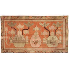 Antique Khotan Carpet, 4' x 7'6"
