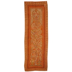 Antique Silk Embroidered Kirman Suzani