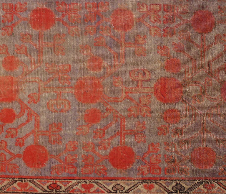 Chinese Antique Central Asian Khotan Rug