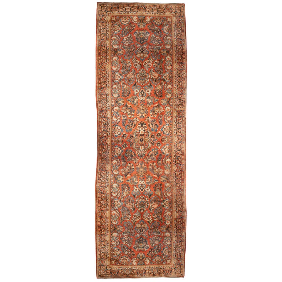 Early 20th Century Persian Sarouk Runner For Sale