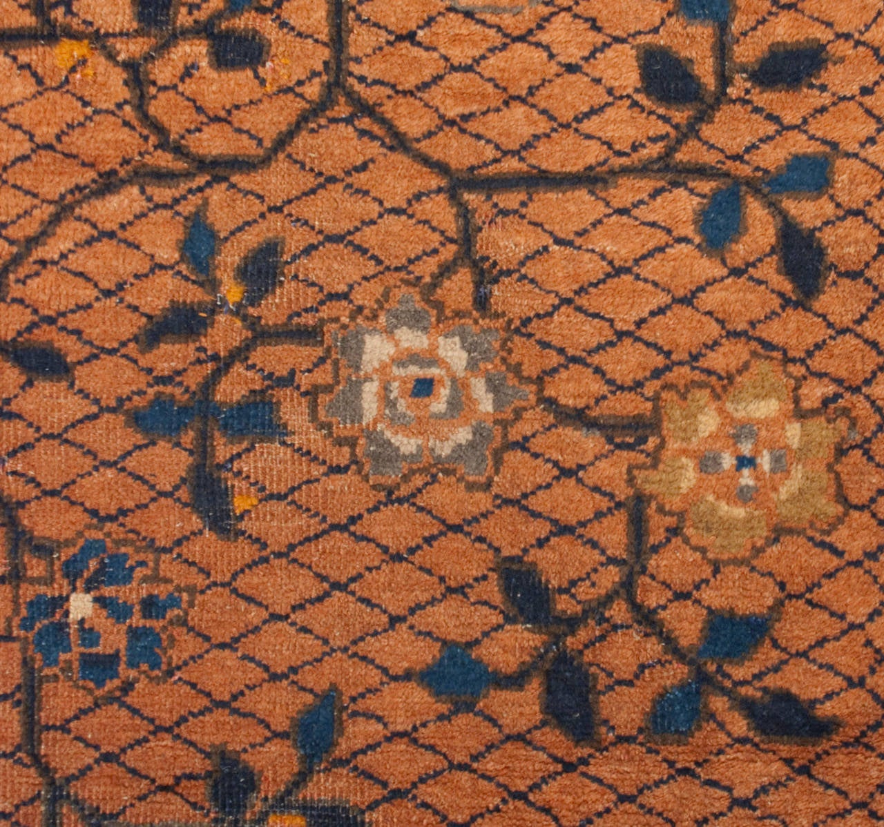 Vegetable Dyed Antique Chinese Peking Rug