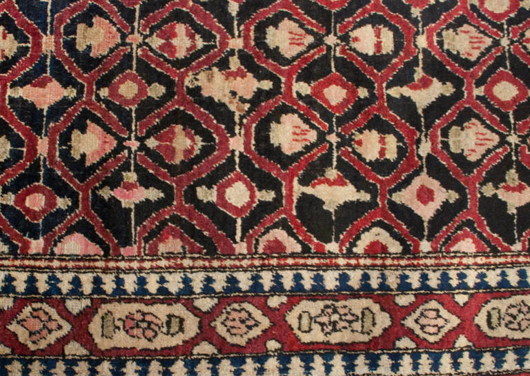 Wool Early 20th Century Isfahan Runner For Sale