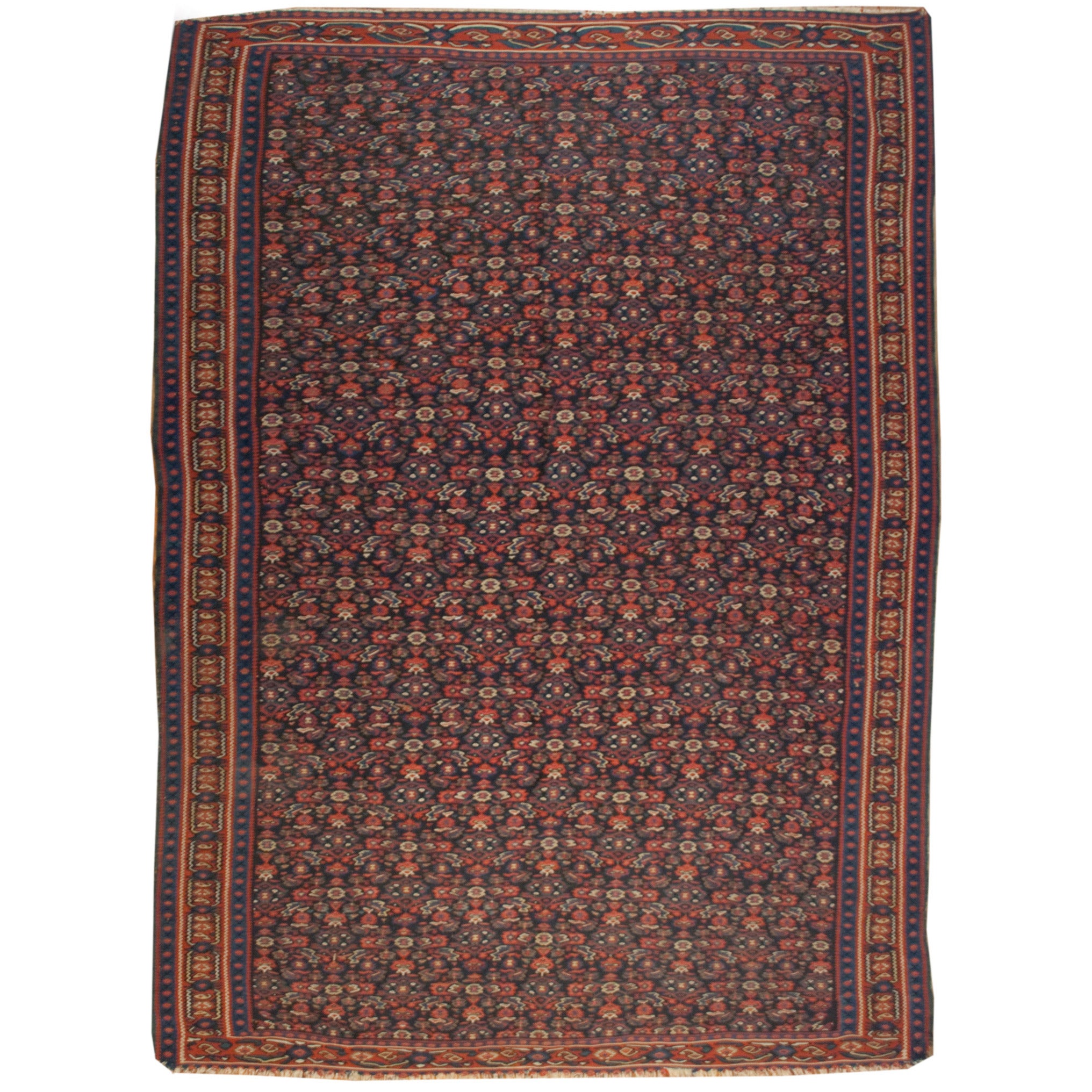 Early 20th Century Senneh Rug For Sale