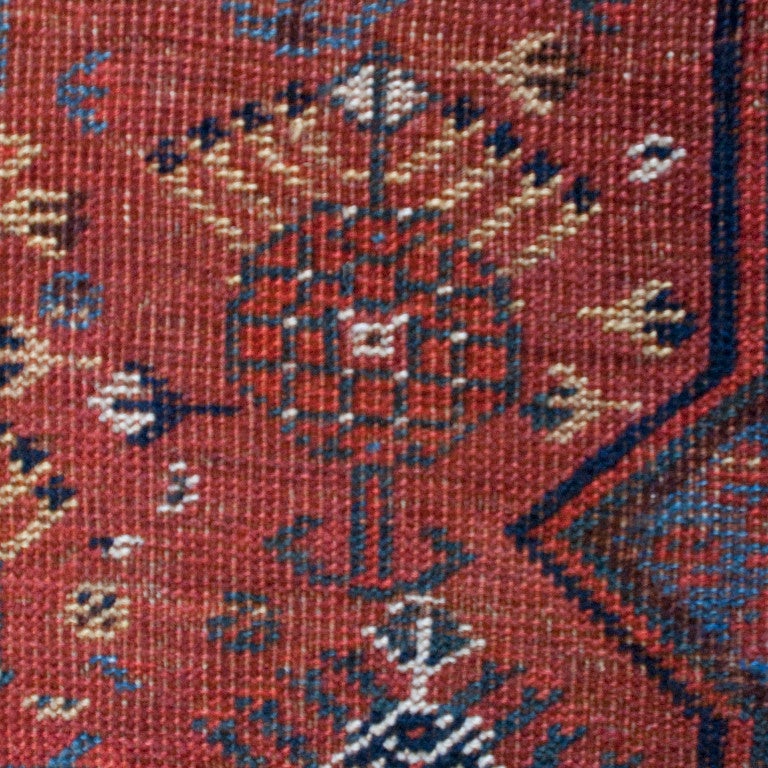 Vegetable Dyed 19th Century Ghashghaei Carpet For Sale