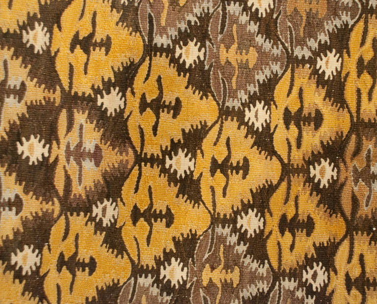 Mid-20th Century Early 20th Century Qazvin Kilim Runner For Sale