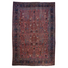 Antique 19th Century Tabriz Carpet, 7'5" x 10'9"