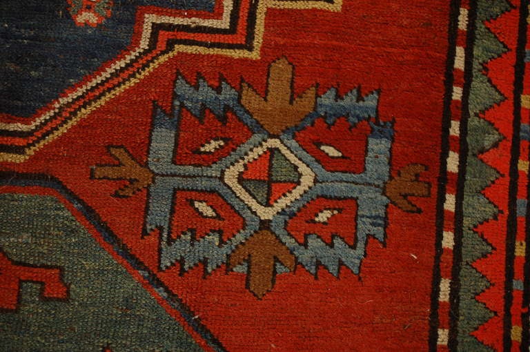 Wool 19th Century Kazak Rug