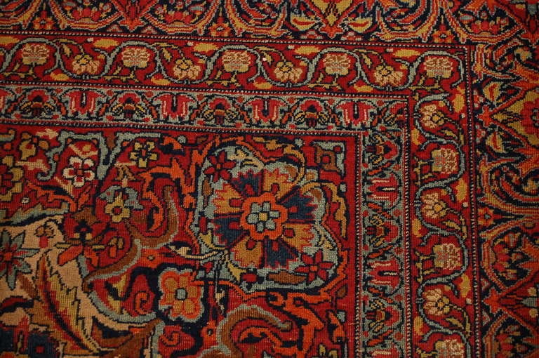 19th Century Lavar Kirman Rug In Excellent Condition For Sale In Chicago, IL