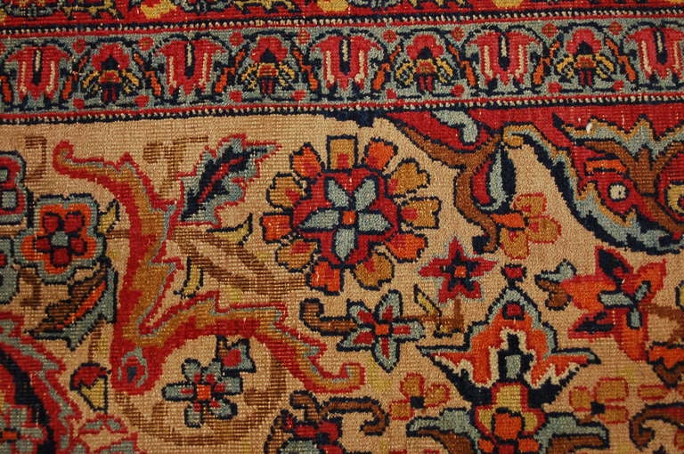 Lana Tappeto Lavar Kirman del XIX secolo in vendita