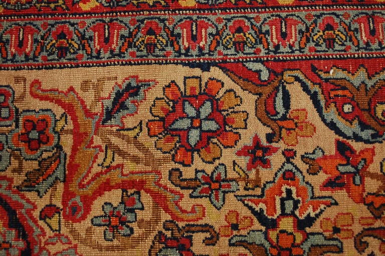 19th Century Lavar Kirman Rug For Sale 2