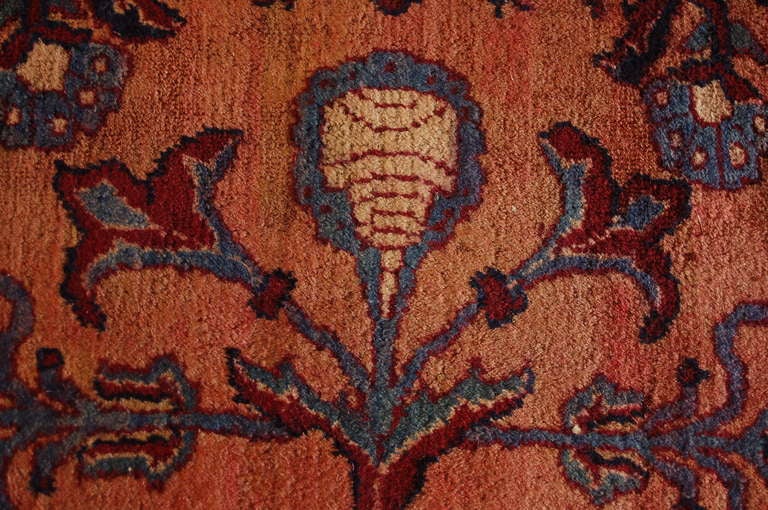 19th Century Persian Lavar Kirman Rug For Sale 1