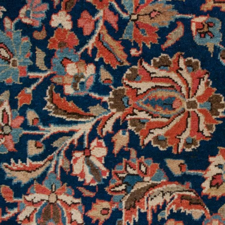 Wool Early 20th Century Kashan Carpet