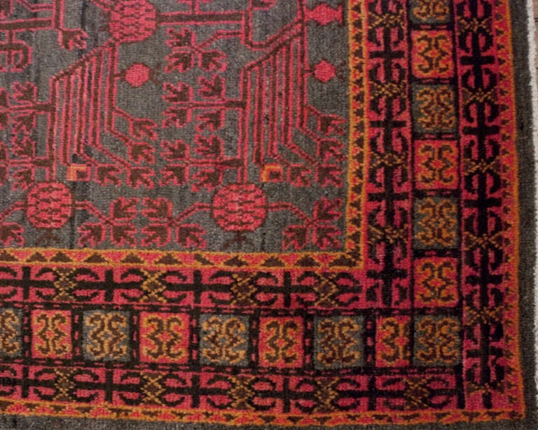 Wool Early 20th Century Khotan Rug
