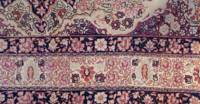Wool 19th Century Kermanshah Rug For Sale