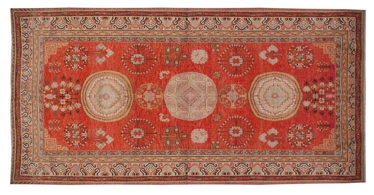Early 20th Century Khotan Rug For Sale 2