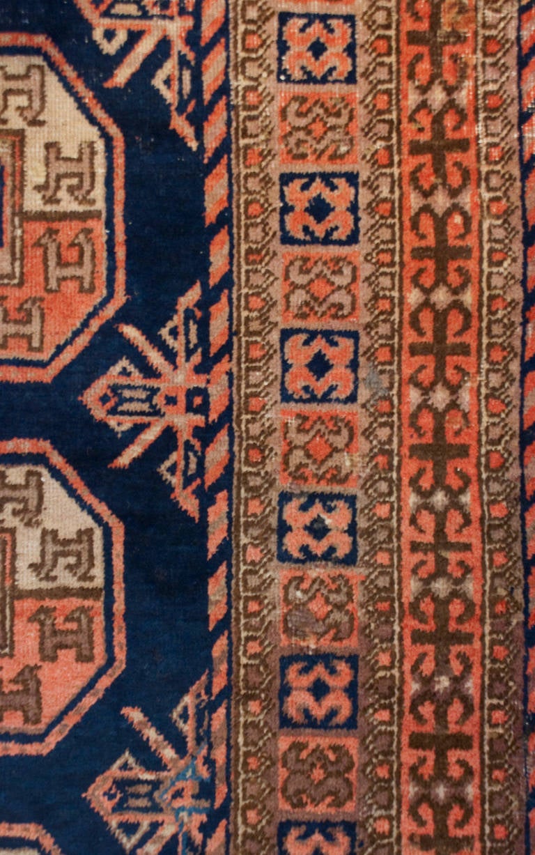 Mid-20th Century Early 20th Century Samarkand Rug For Sale