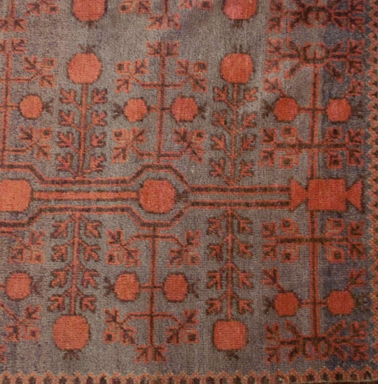 Uzbek Antique Early 20th Century Samarkand Rug