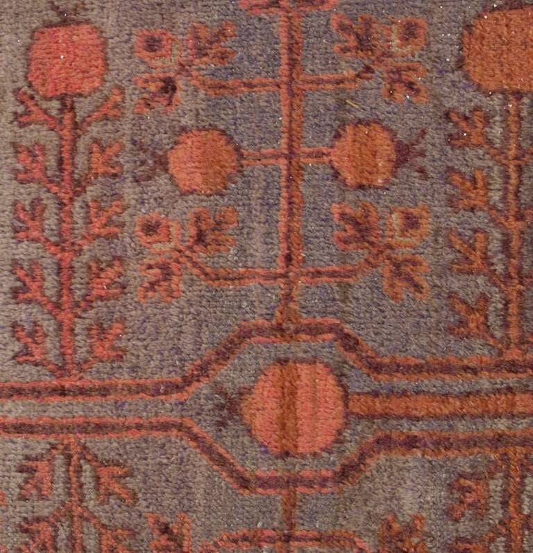 Wool Antique Early 20th Century Samarkand Rug