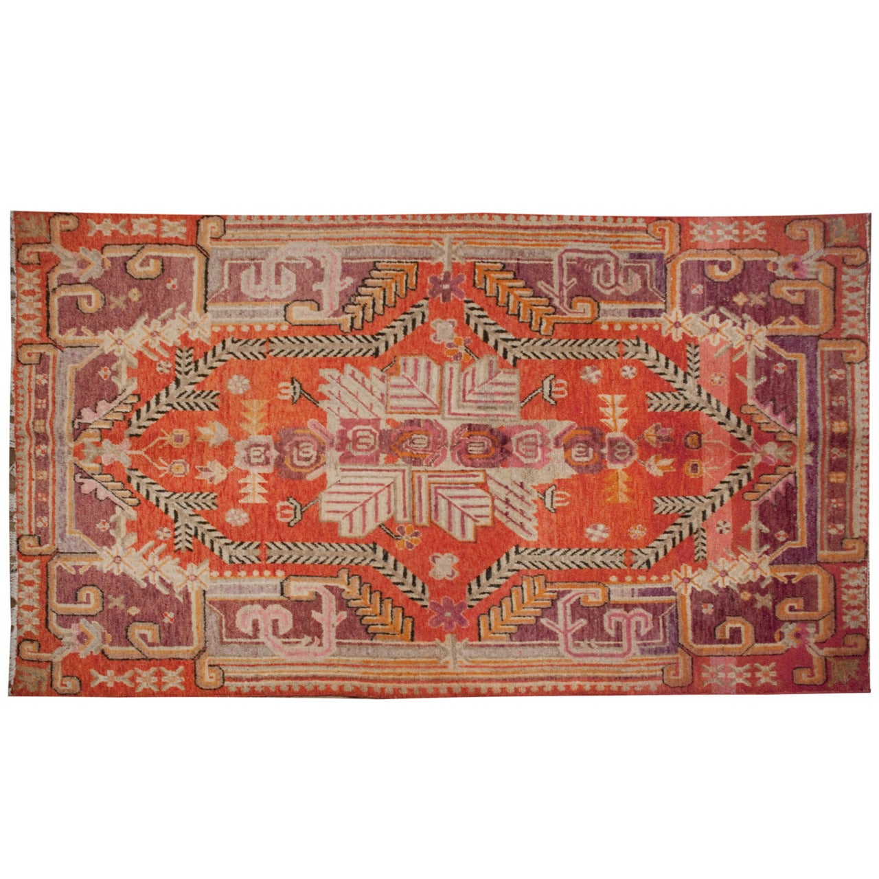 Brilliant Early 20th Century Khotan Rug